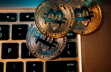 Cryptocurrency And Stock Market Business Concept