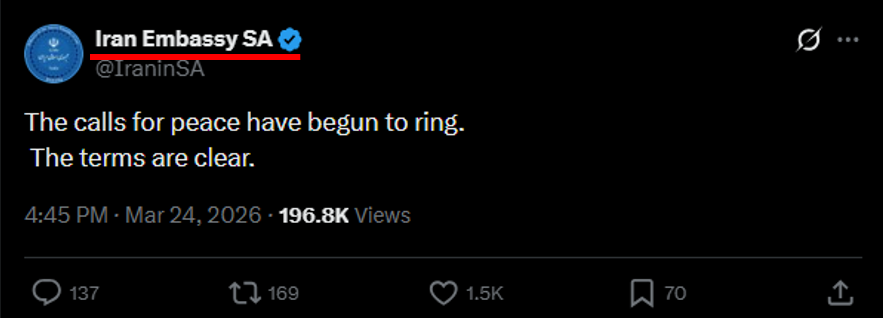 After hours, reports US-Iran discuss ceasefire trigger oil decline. But there is the fog of war