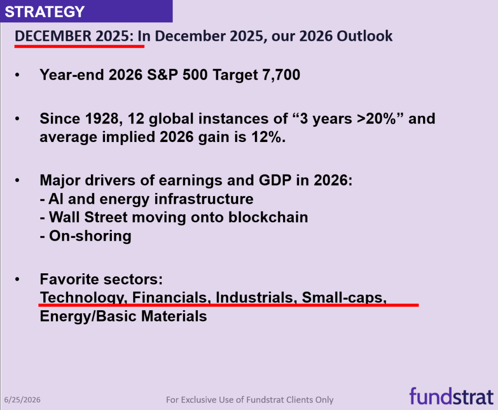 Raise S&P 500 target to 8,000 vs 7,700 prior - June 2026 Top Large Cap and SMID Cap Core Stock Ideas Market Update